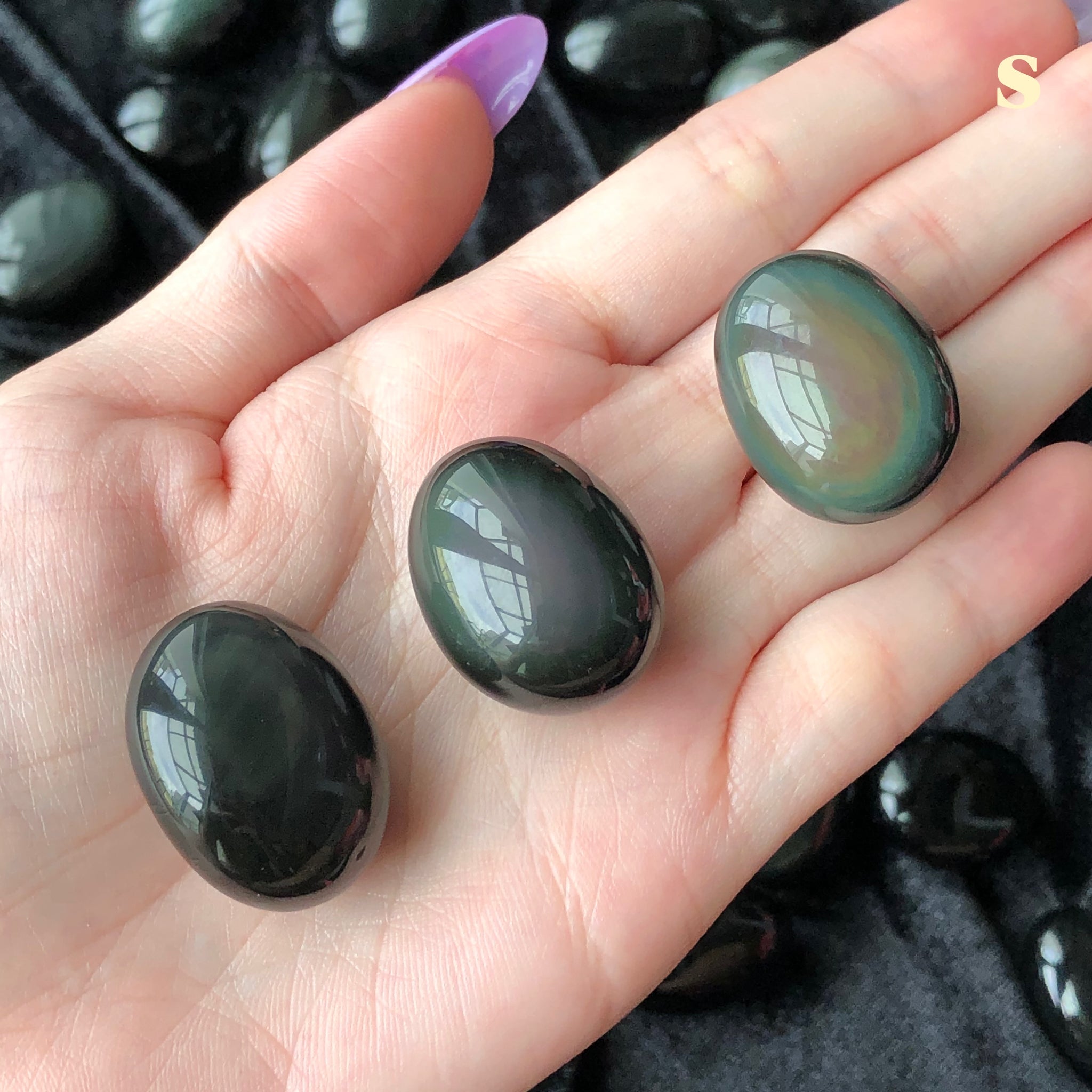 rainbow obsidian stone