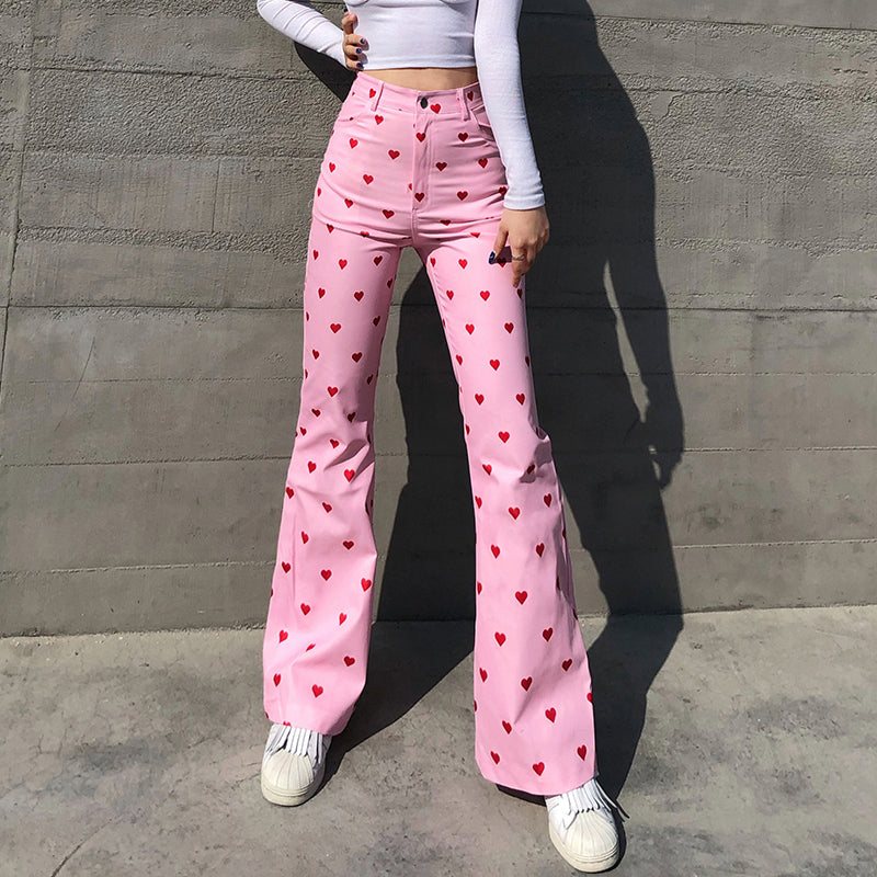 Pink Love Pants KF81852 – unzzy