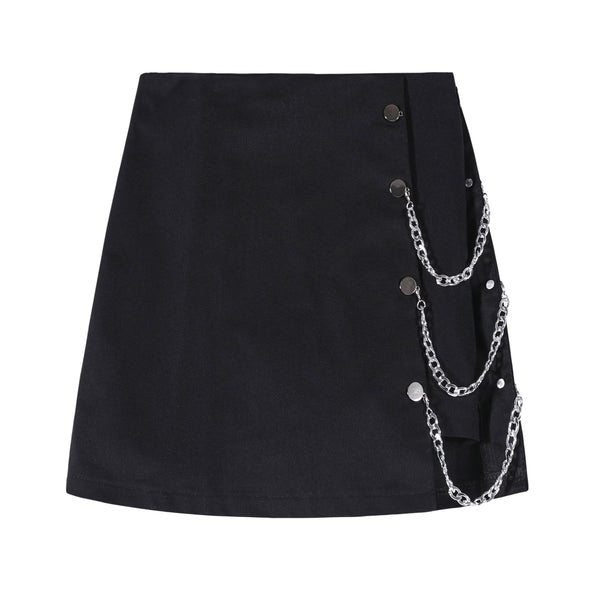 Dark high waist skirt suit KF82162 – unzzy