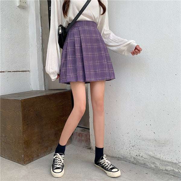 Korean plaid skirt KF81158 – unzzy