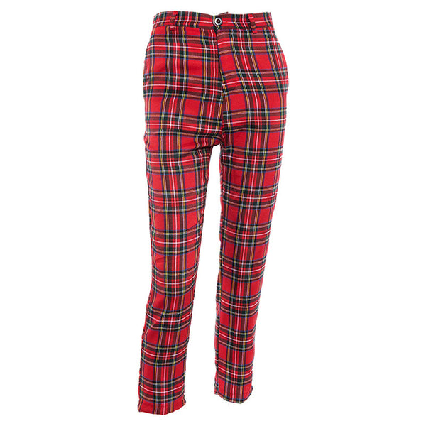 Red plaid pants KF9515 – unzzy