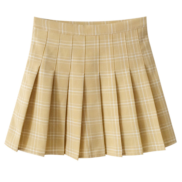 High waist pleated skirt KF24054 – unzzy