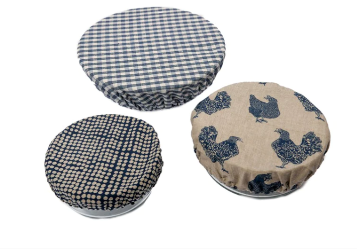 Gingham Food Covers - Blueberry