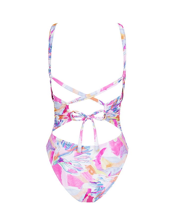 Cross-back Swimsuit | Lyra Print – Ayla Swim