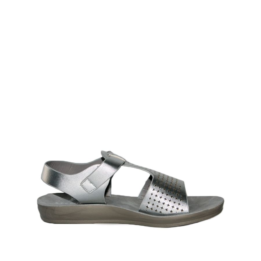silver wedges payless