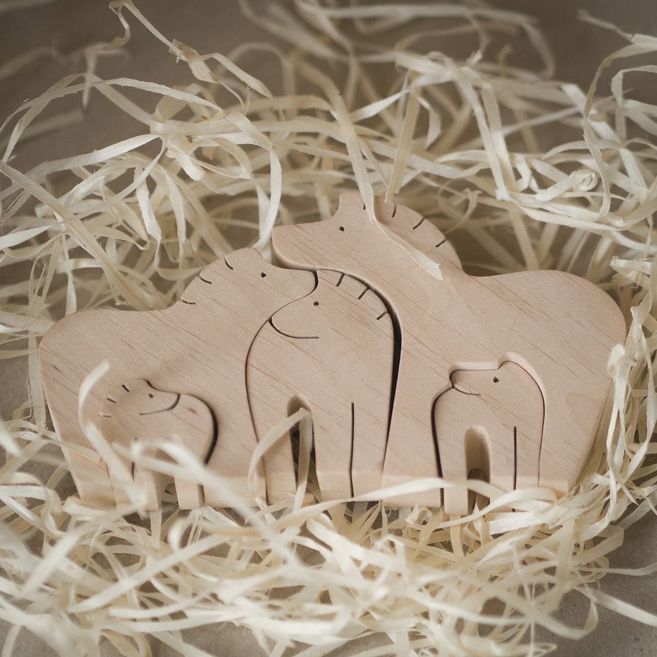 Shaped puzzles that consist of various shaped pieces which fit together are popular games for young children, and sometimes adults.