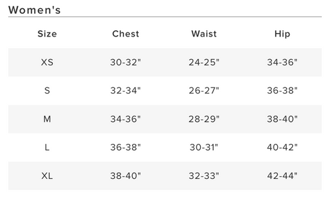 Size Chart – LA Shirt Company