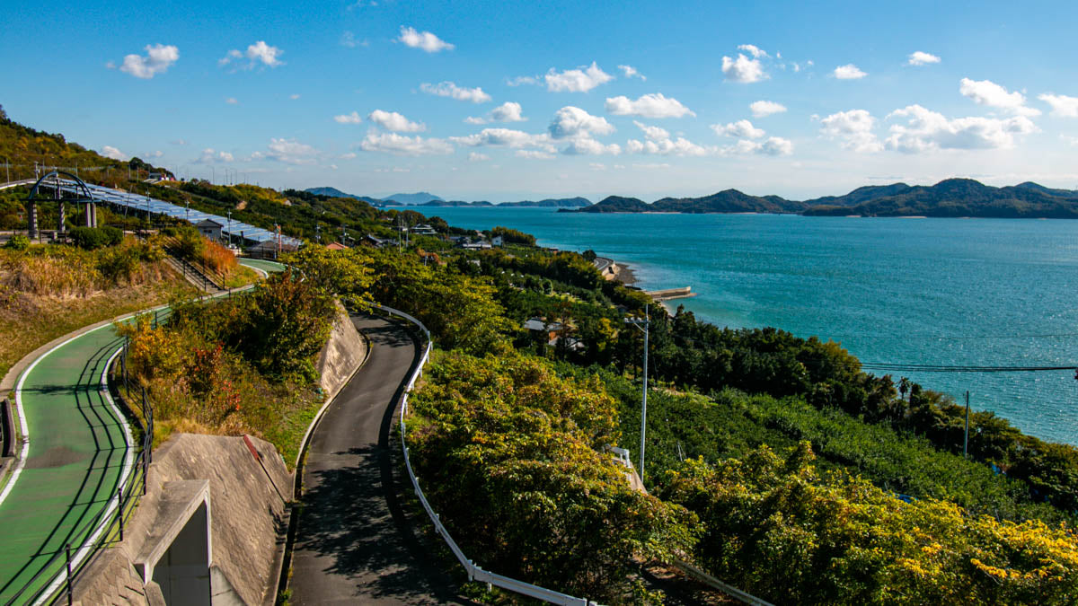 Beautiful views along the Shimanami kaido cycling route.