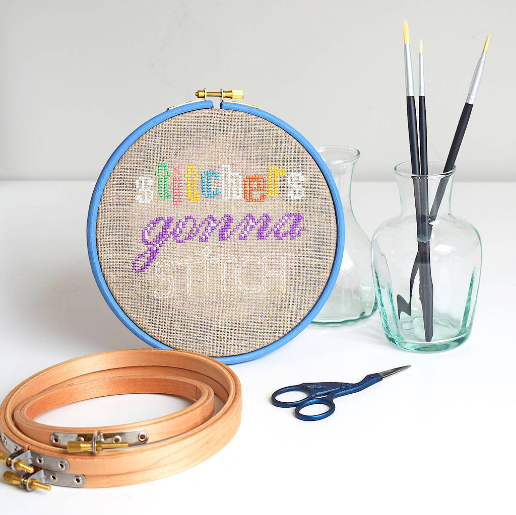 How to paint an embroidery hoop