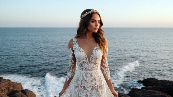 Boho Style Beach Wedding Dress