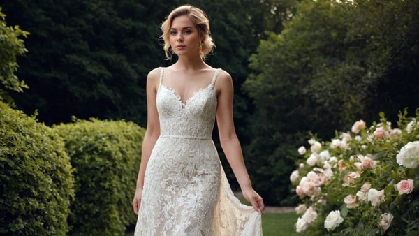 Floral Lace Wedding Gown