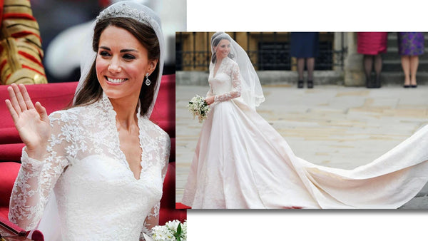 Kate Middleton's Floral Wedding Dress