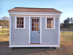 Front elevation of shed