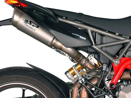 SPARK Ducati Hypermotard 950/SP Titanium Dual Slip-on Exhaust "Grid-o"