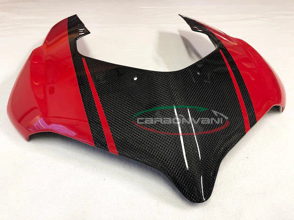 CARBONVANI Ducati Panigale V2 (2020+) Carbon Headlight Fairing (street version; red)