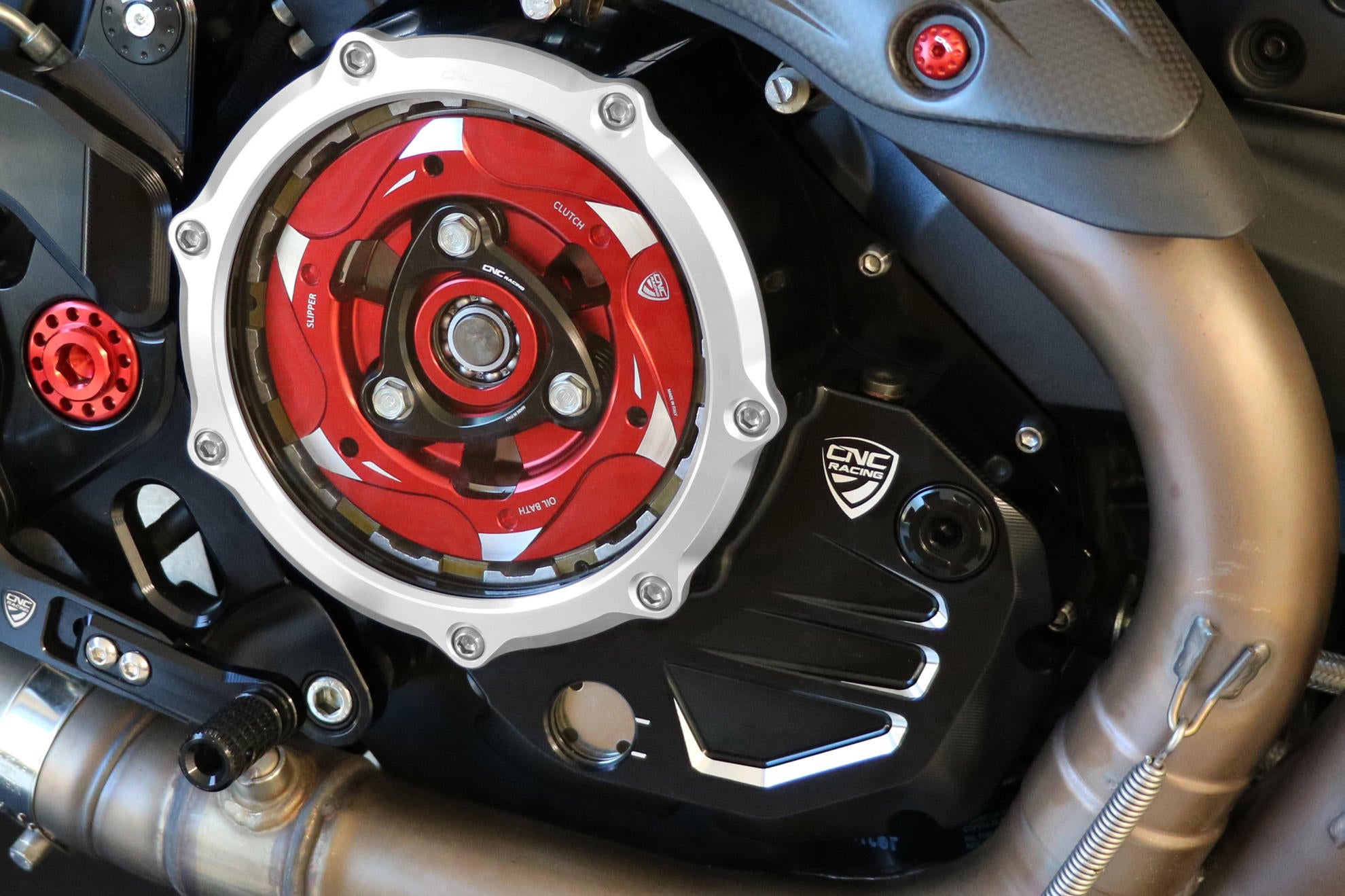 ducati diavel clear clutch cover