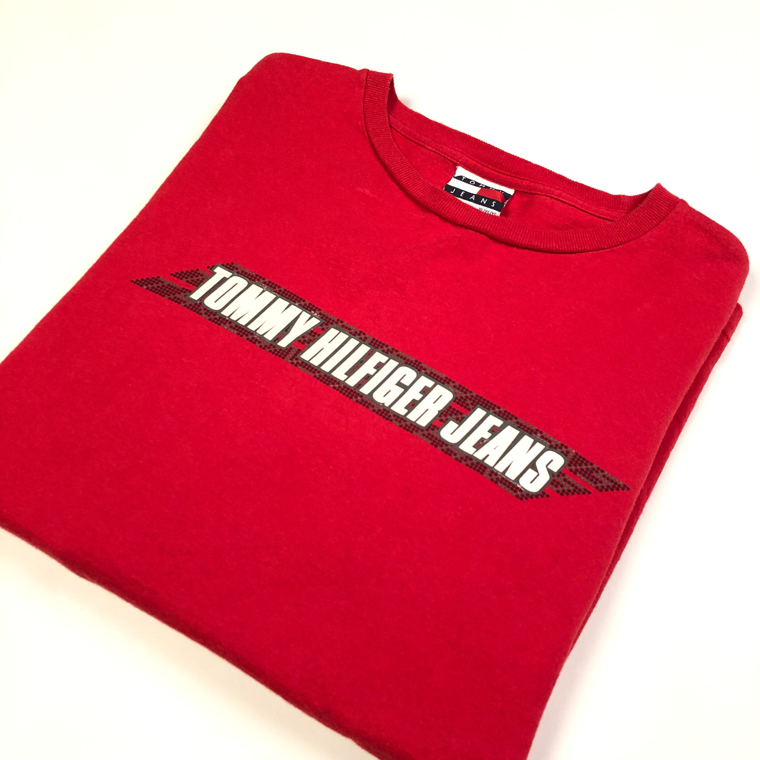 tommy hilfiger red long sleeve