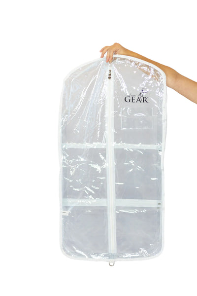 Glam’r Gear -  Transparent Garment Bag without Gusset - Long - White (GSO) /
