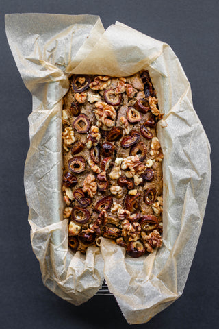1-Bowl Tahini Date Nut Bread Recipe | Fruit Bliss