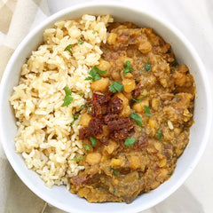 Moroccan Lentil & Chickpea Curry by Fit Slow Cooker Queen