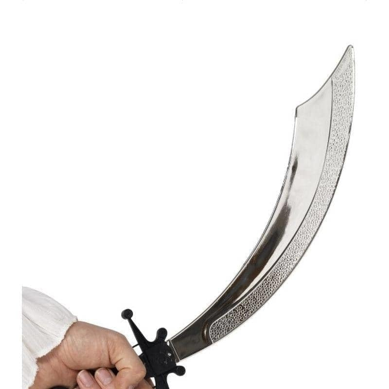 Pirate Sword Adult Plastic 50cm Silver