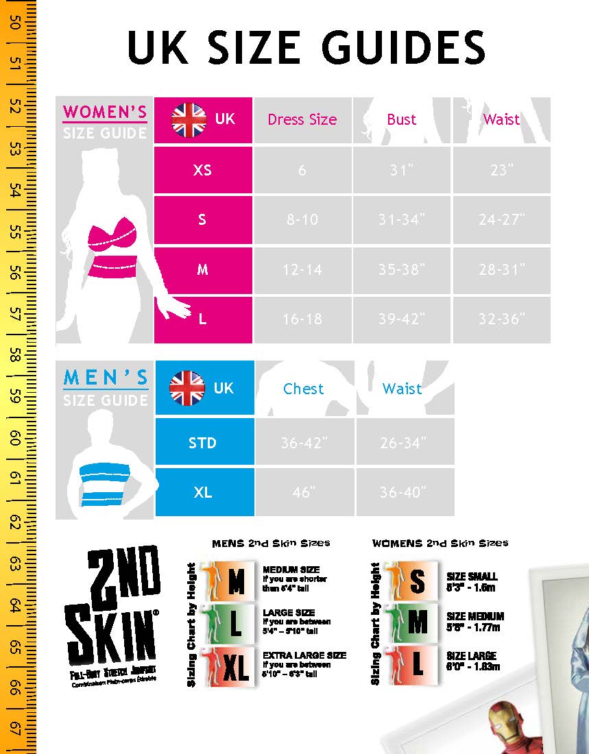 Rubies Child Size Chart