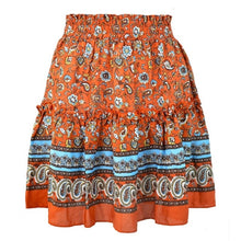 Load image into Gallery viewer, Summer style Casual women beach boho mini skirt