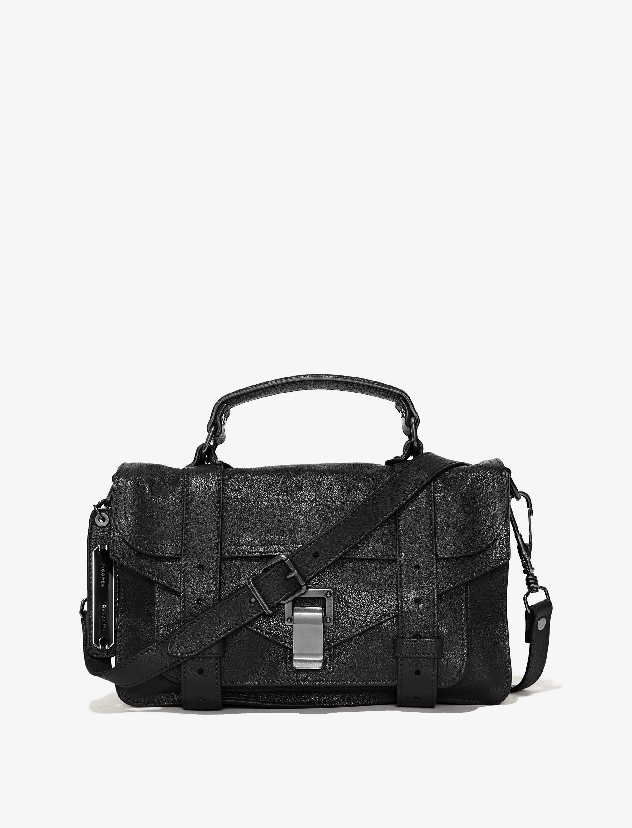 Proenza Schouler Midnight Leather Small PS1 Keep All Bag - Yoogi's