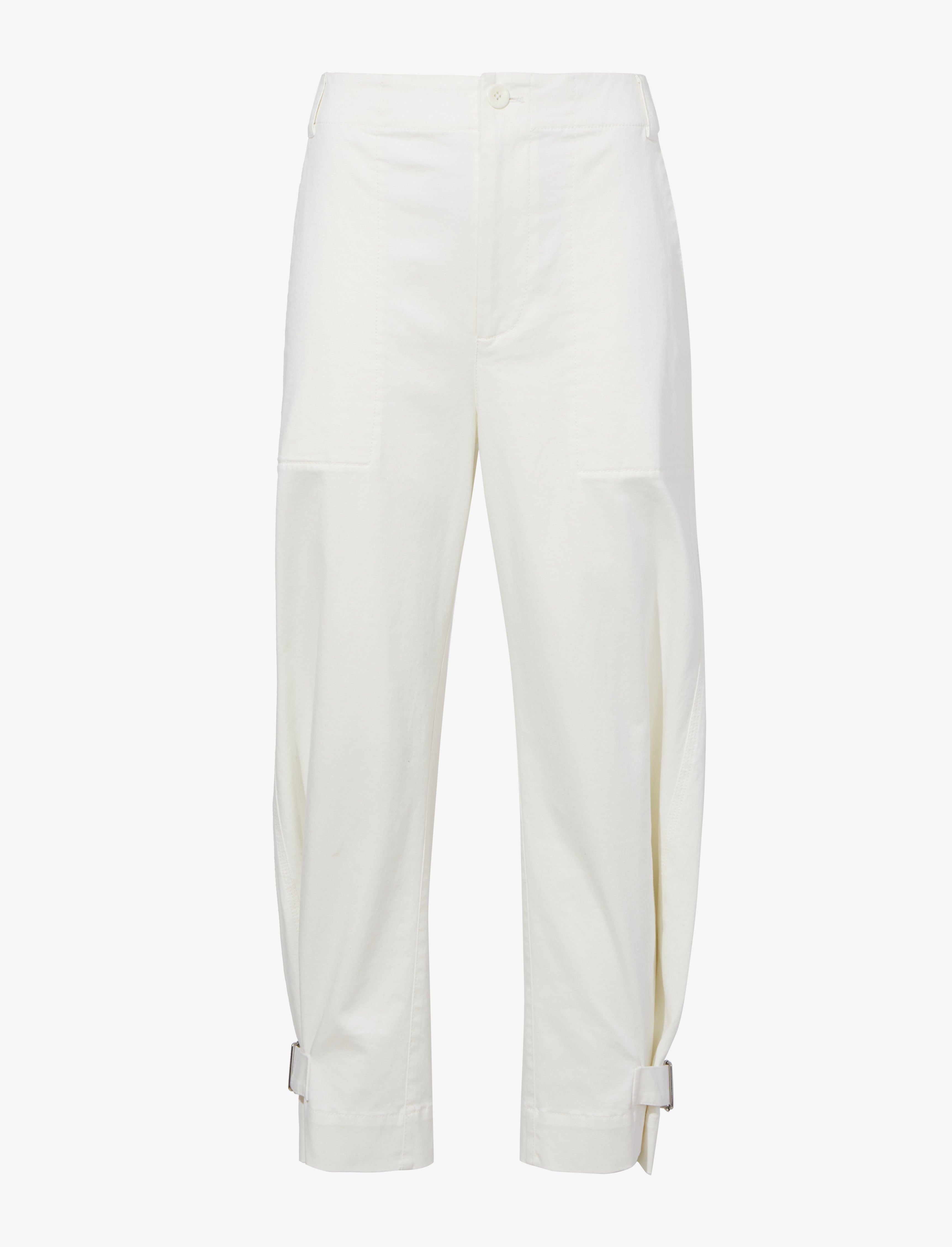 Proenza Schouler White Label Kay Pant in Cotton Twill - Off White ...