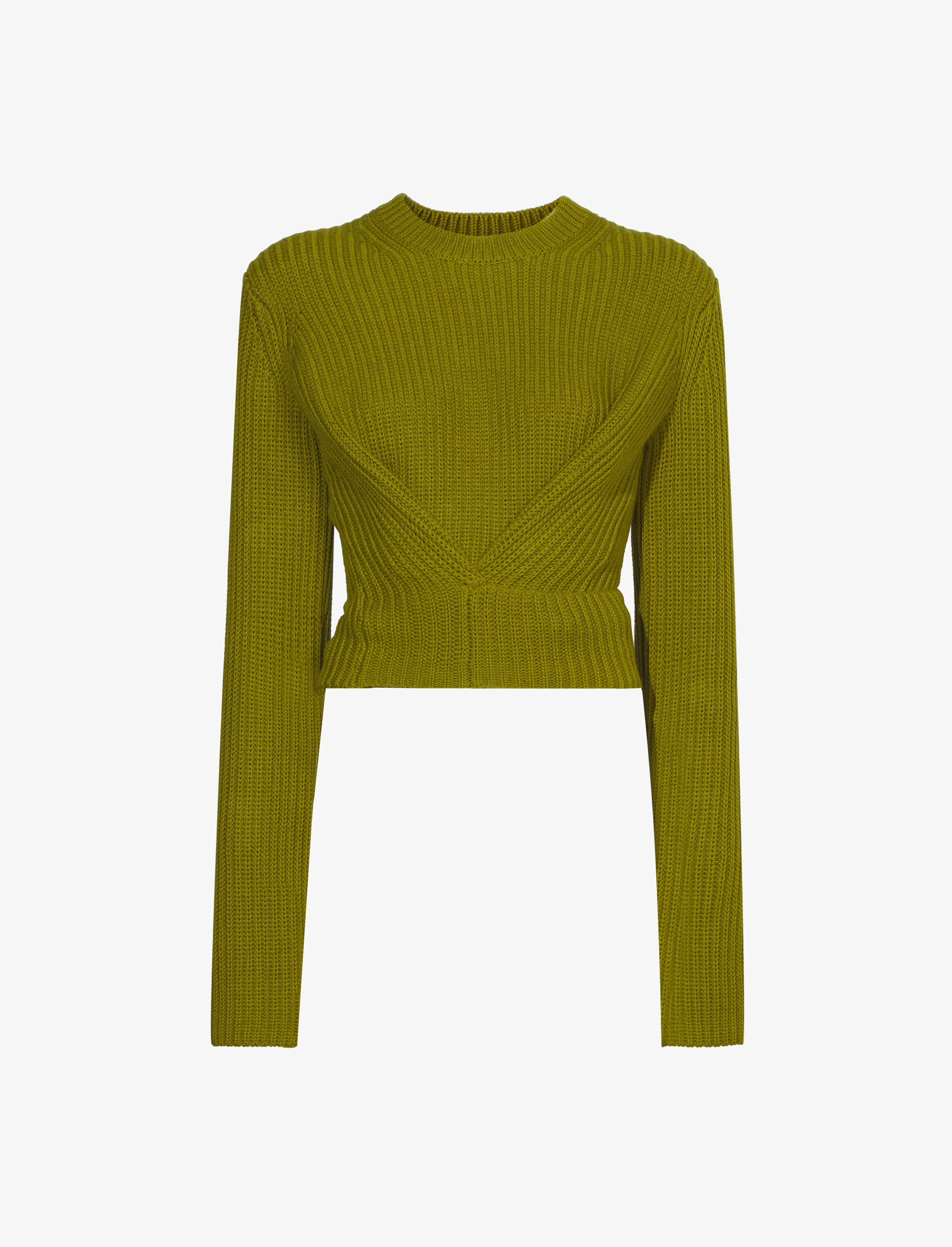 Ribbed Cotton Wrap Sweater – Proenza Schouler