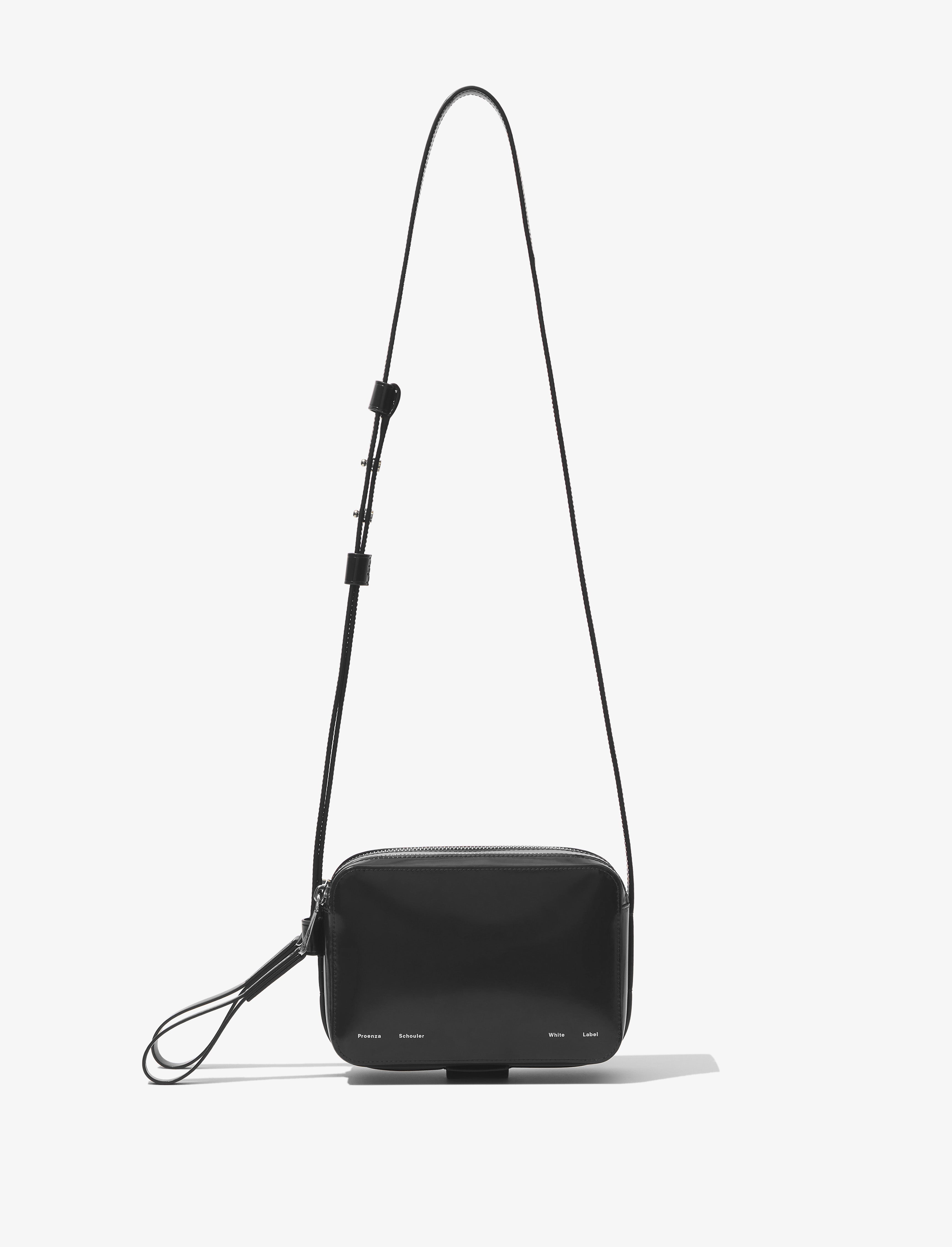 Proenza Schouler White Label Watts Camera Bag in Spazzolato Leather - Black  | Proenza Schouler Official Site