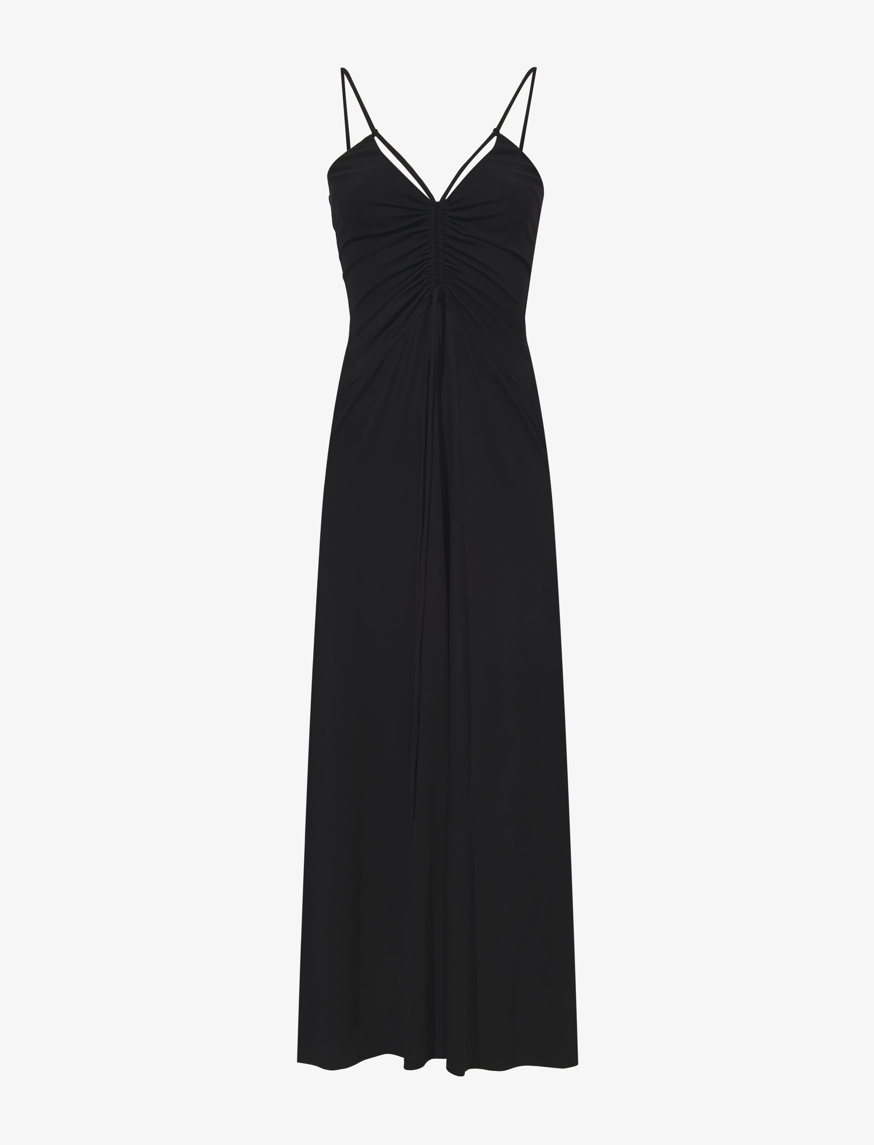 Proenza Schouler White Label Matte Crepe Spaghetti Dress - Black ...