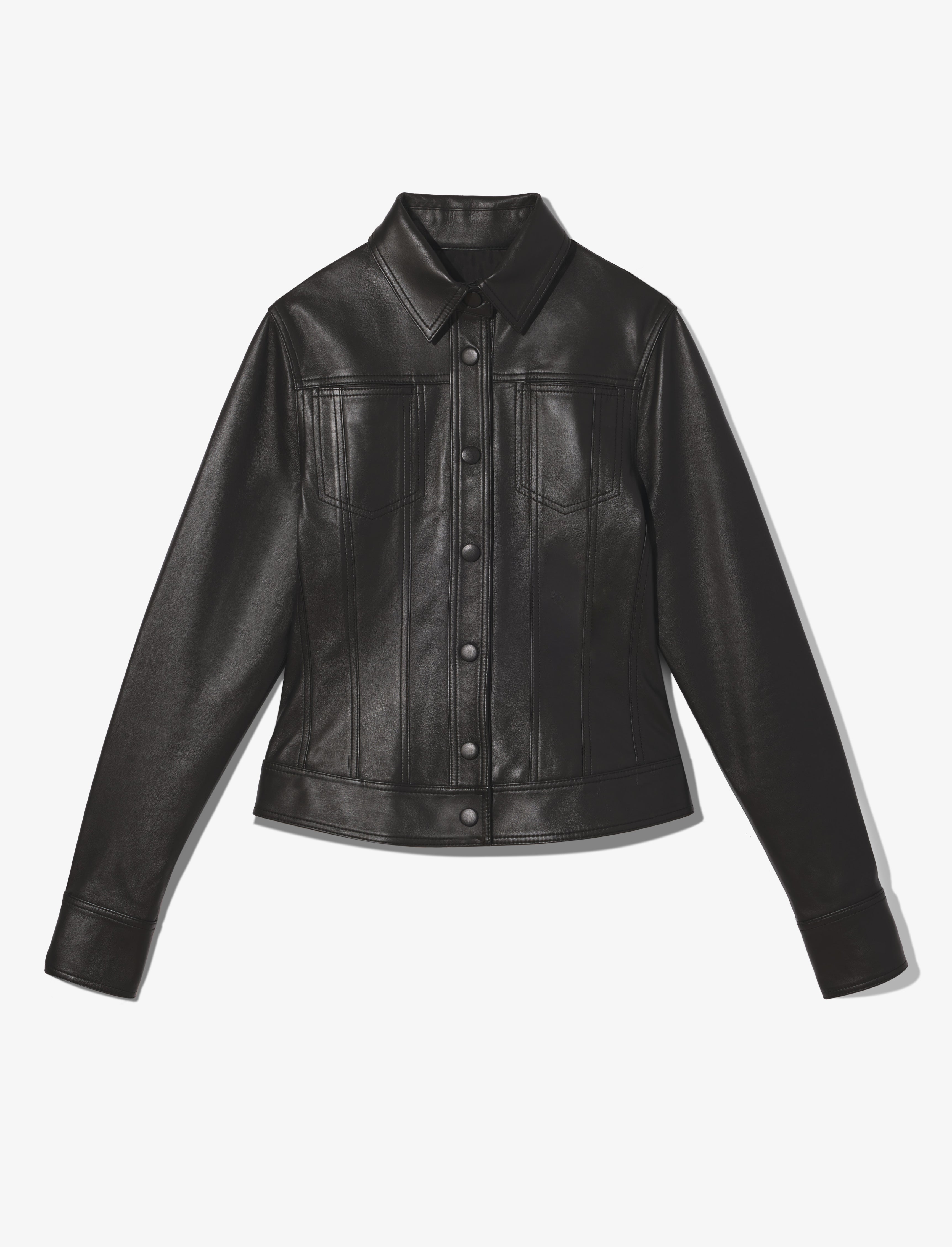 Sculpted Lightweight Leather Jacket – Proenza Schouler