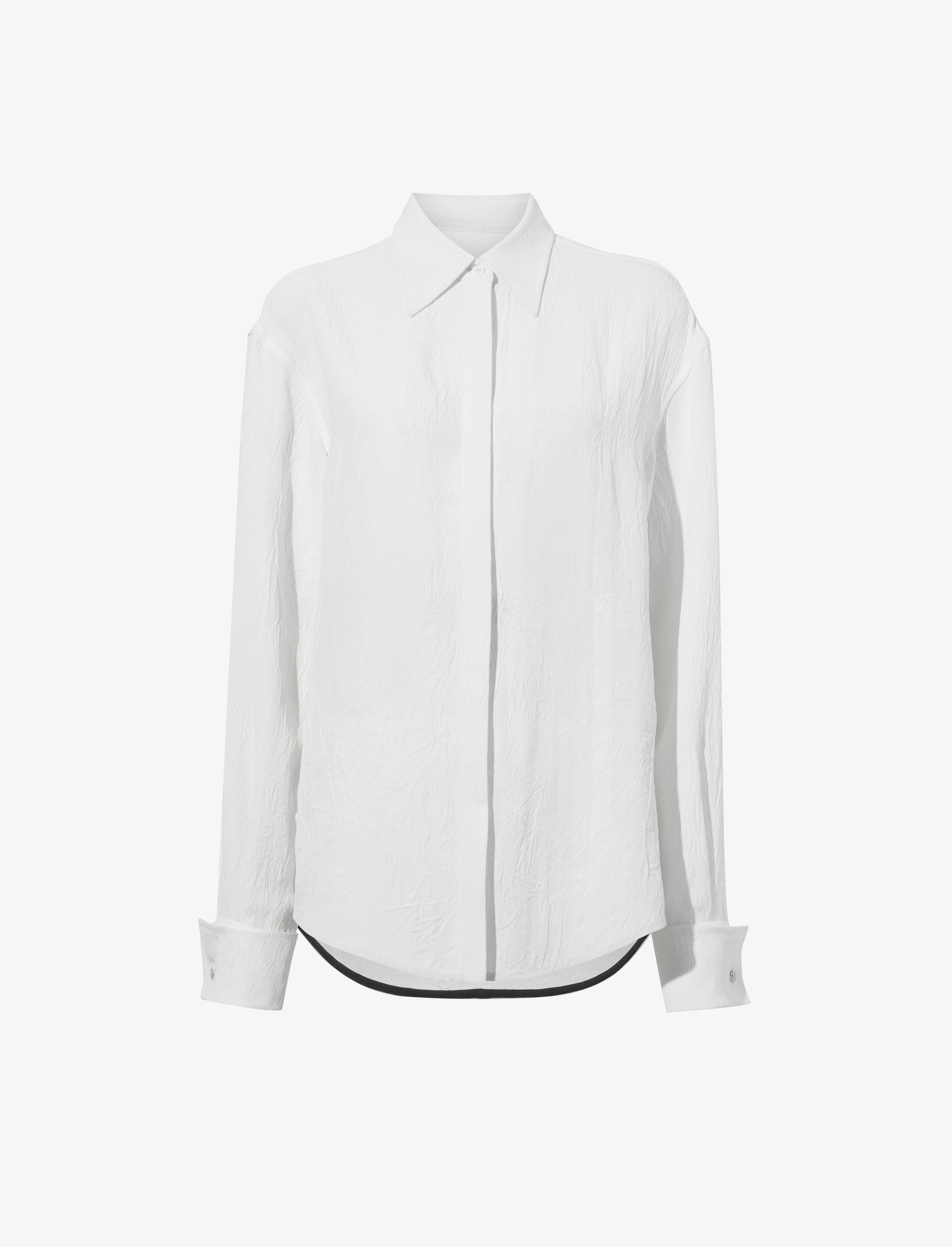 Crushed Matte Satin Shirt – Proenza Schouler