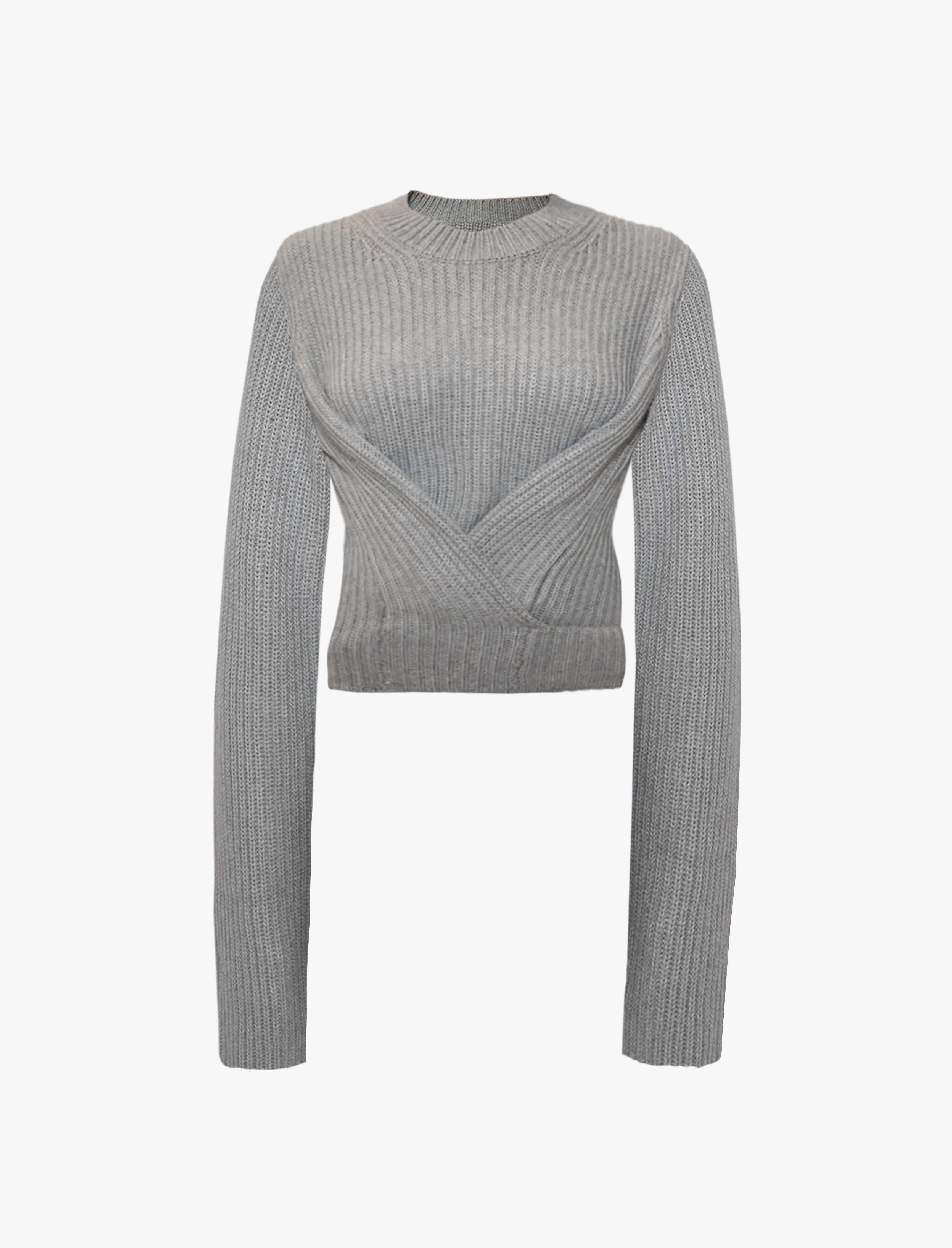 Ribbed Cotton Wrap Sweater – Proenza Schouler