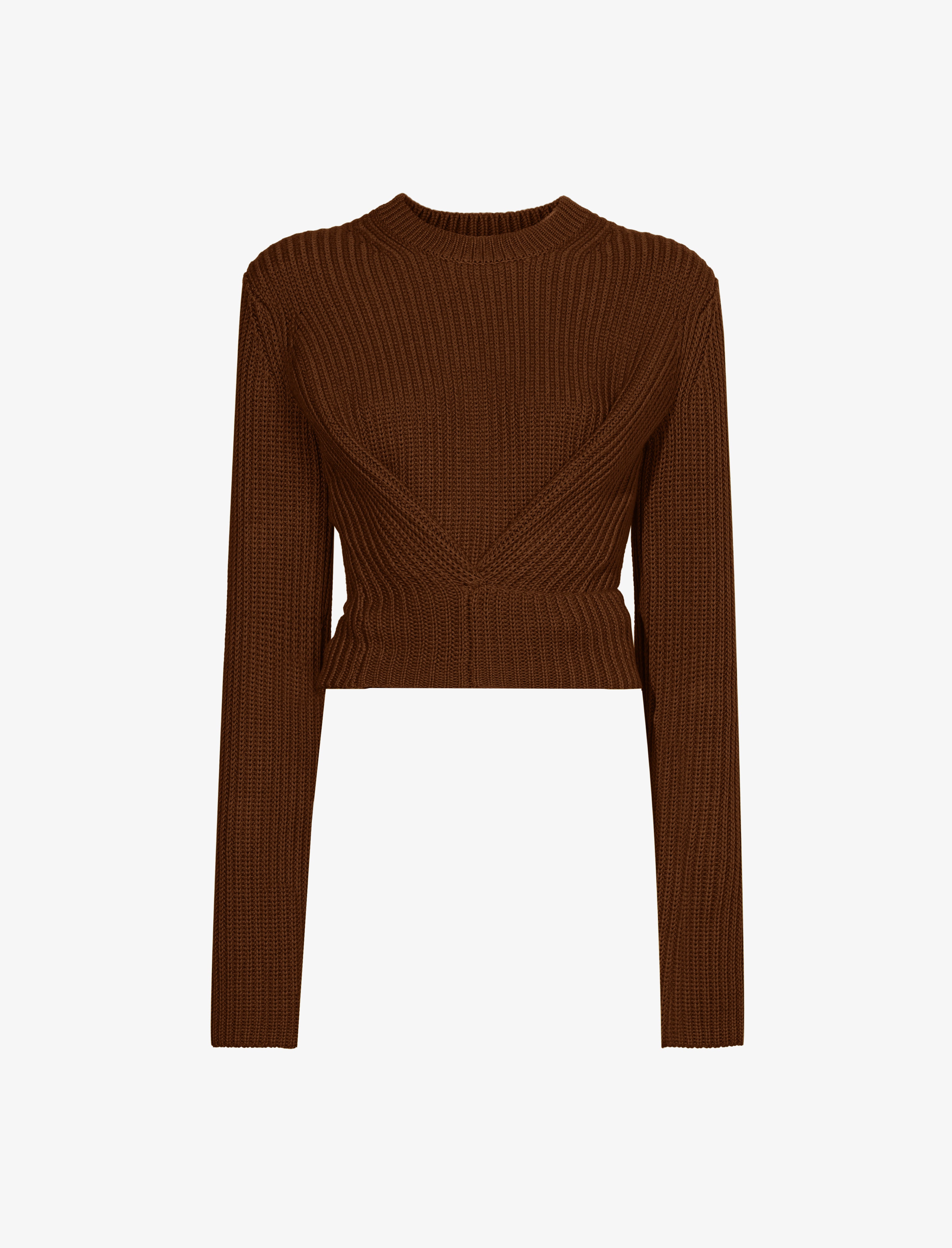 Ribbed Cotton Wrap Sweater – Proenza Schouler