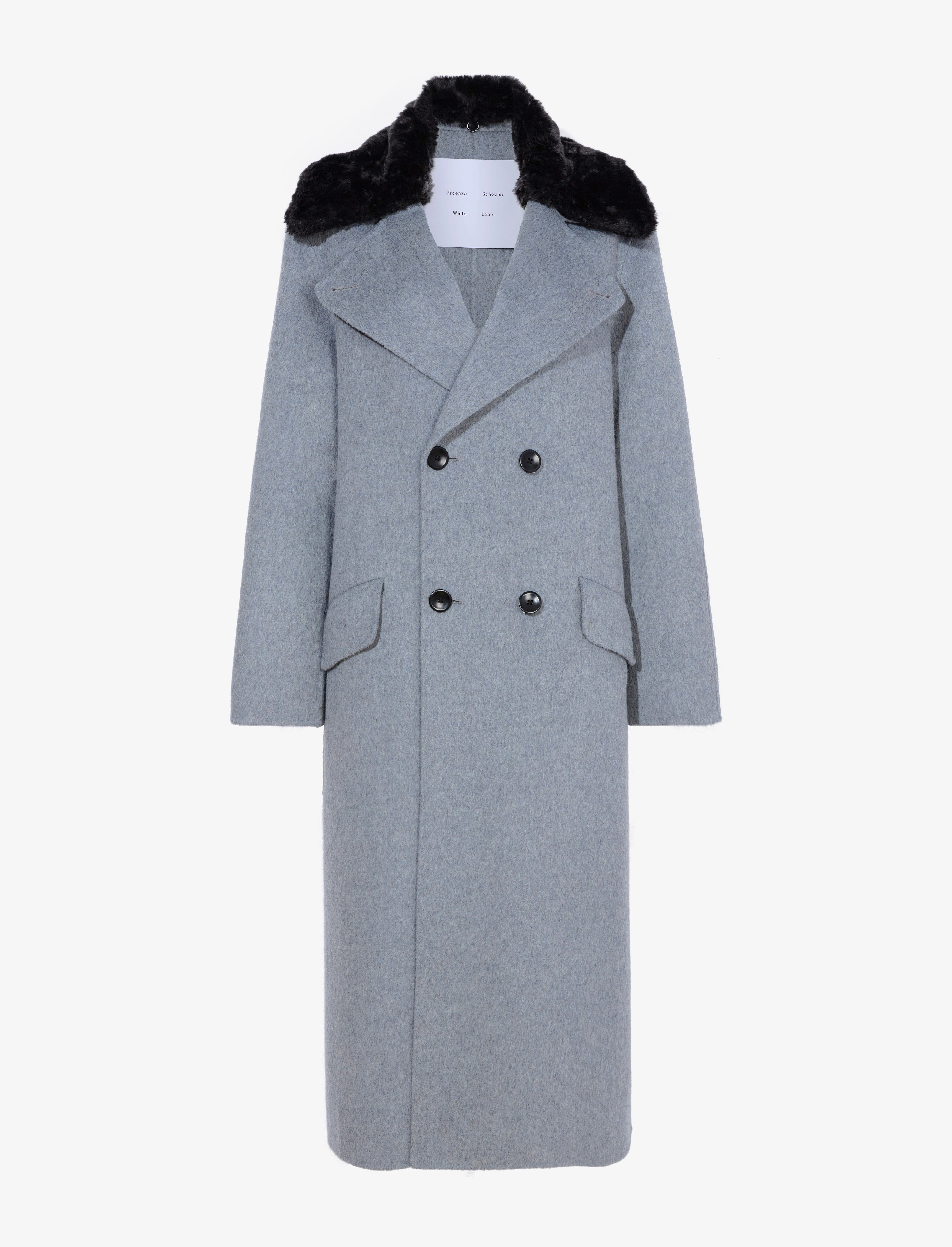 Coat in Proenza Emma Wool Double Face Schouler –