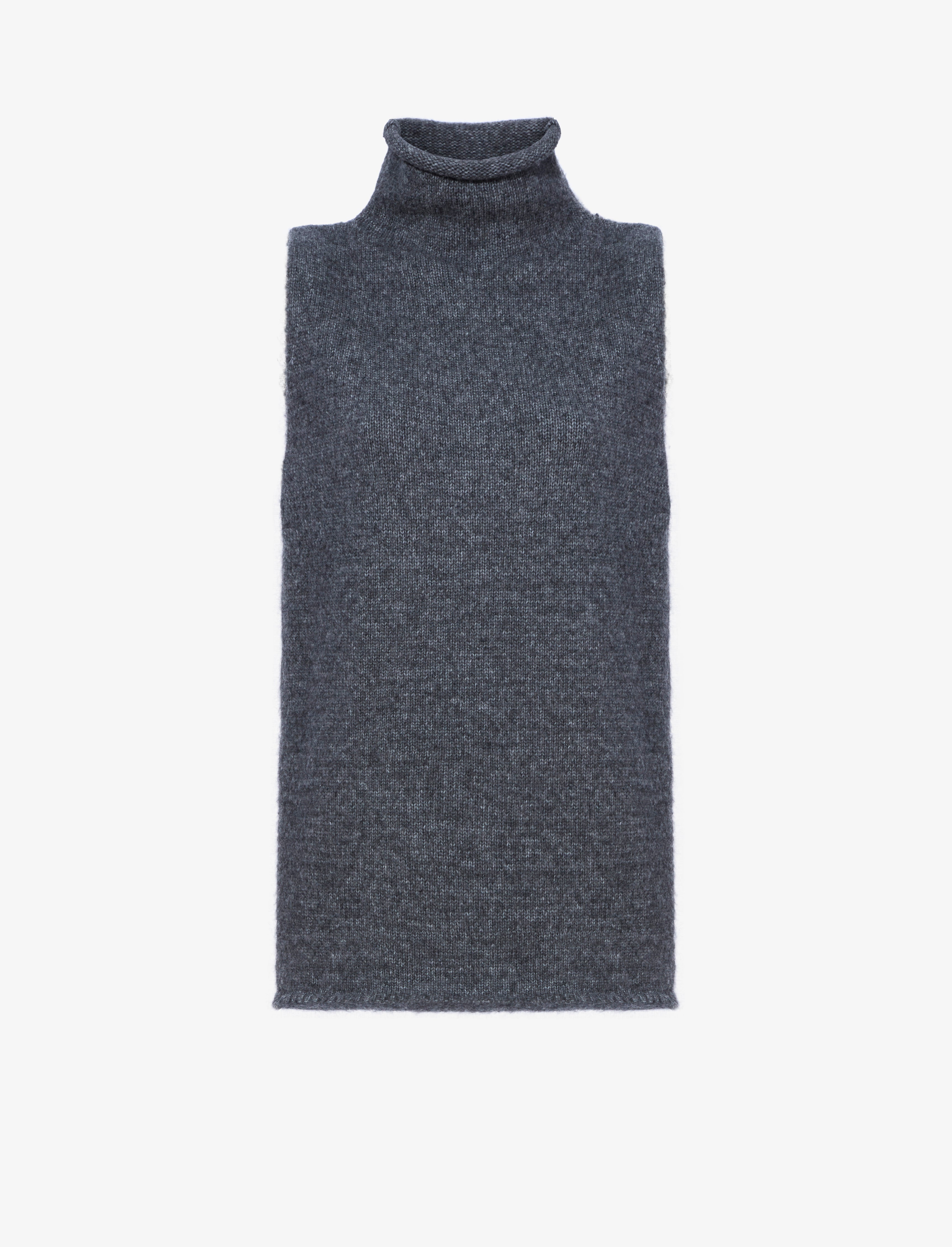 WOWENY Sleeveless Thermal Shirts Mock Turtleneck Sweater Tank Tops