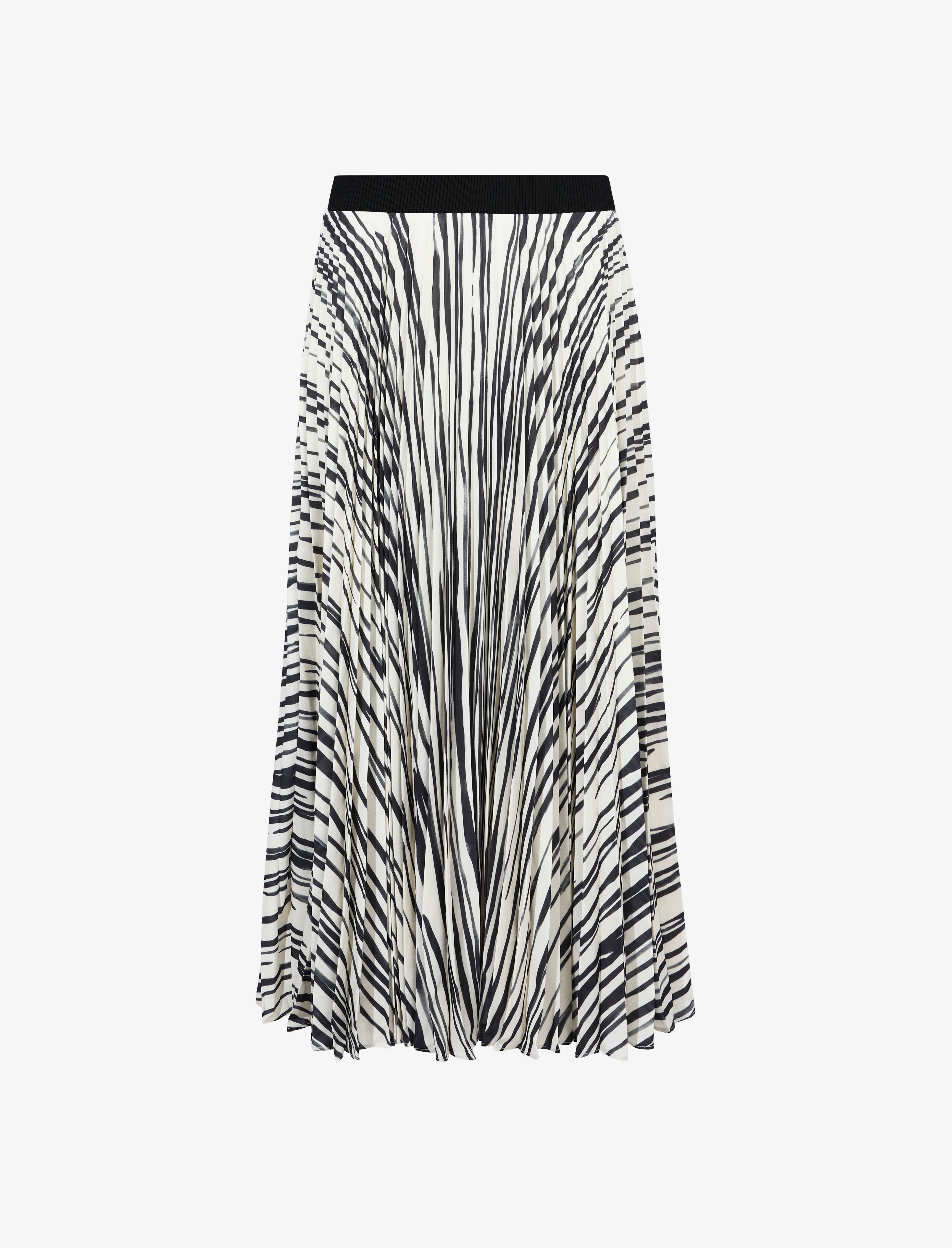 Pleated Printed Korine Schouler – in Skirt Sheer Chiffon Proenza