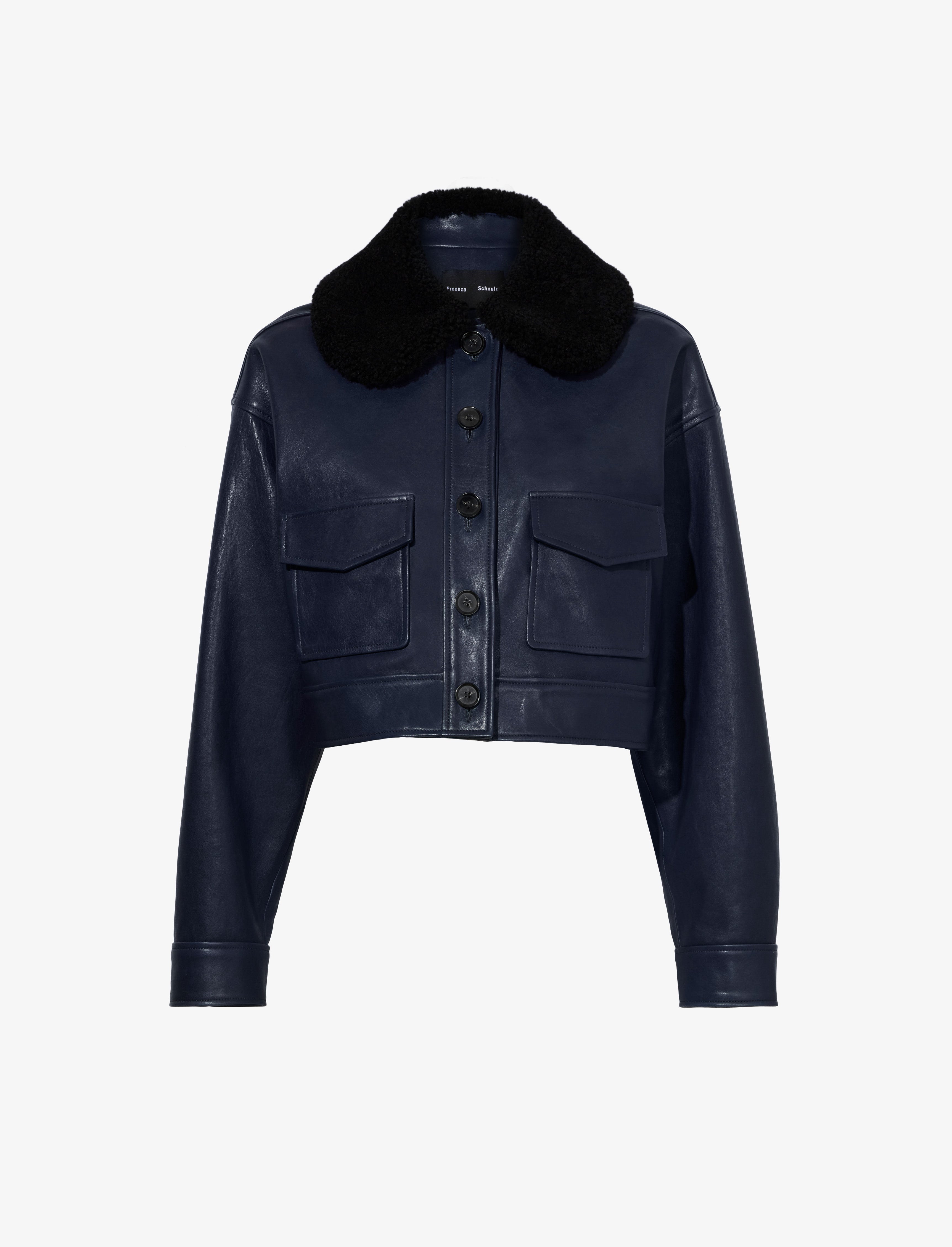 With in Judd Collar Schouler Shearling Jacket Leather – Proenza