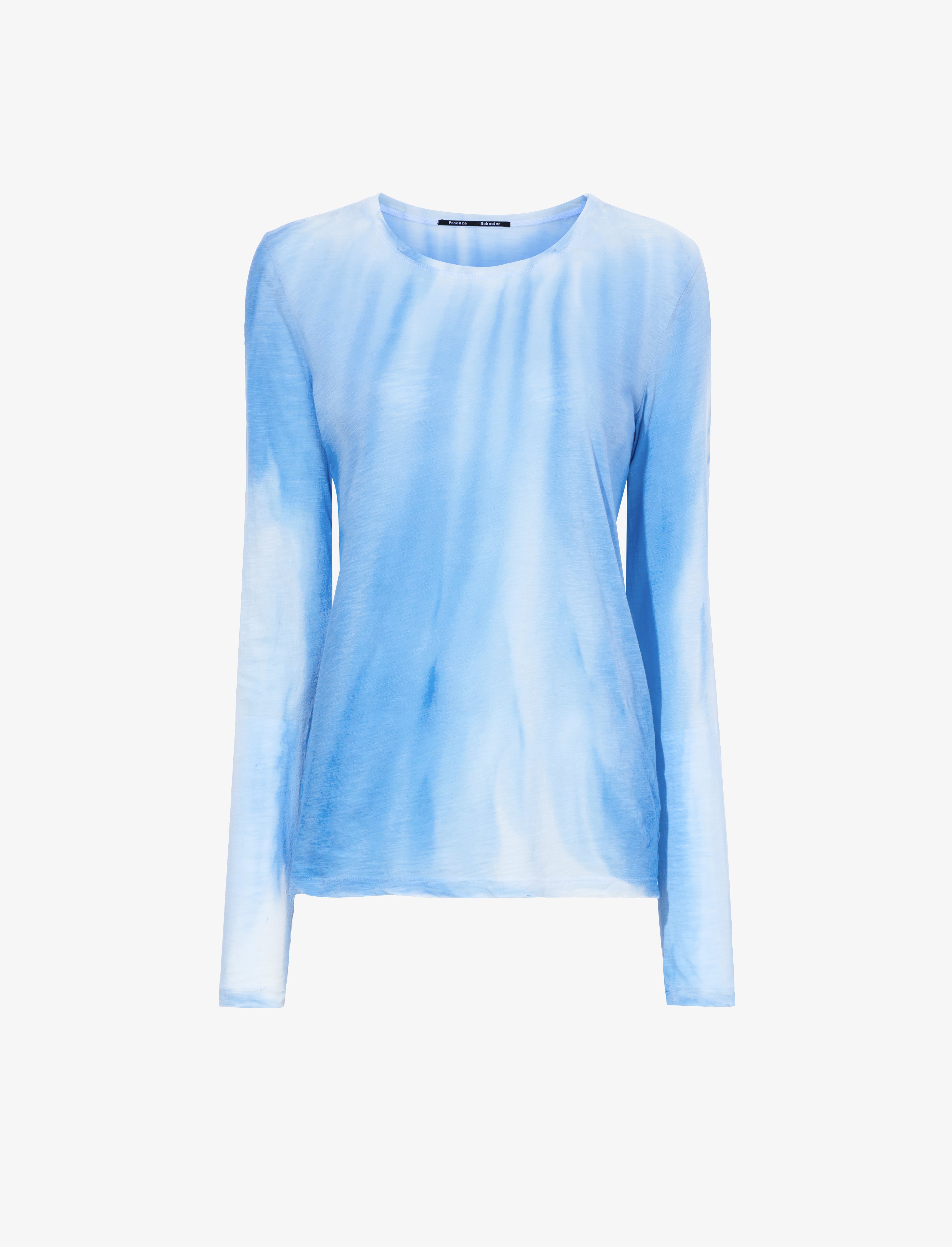 Proenza Schouler Ice Dyed T-Shirt - Blue Multi | Proenza Schouler ...