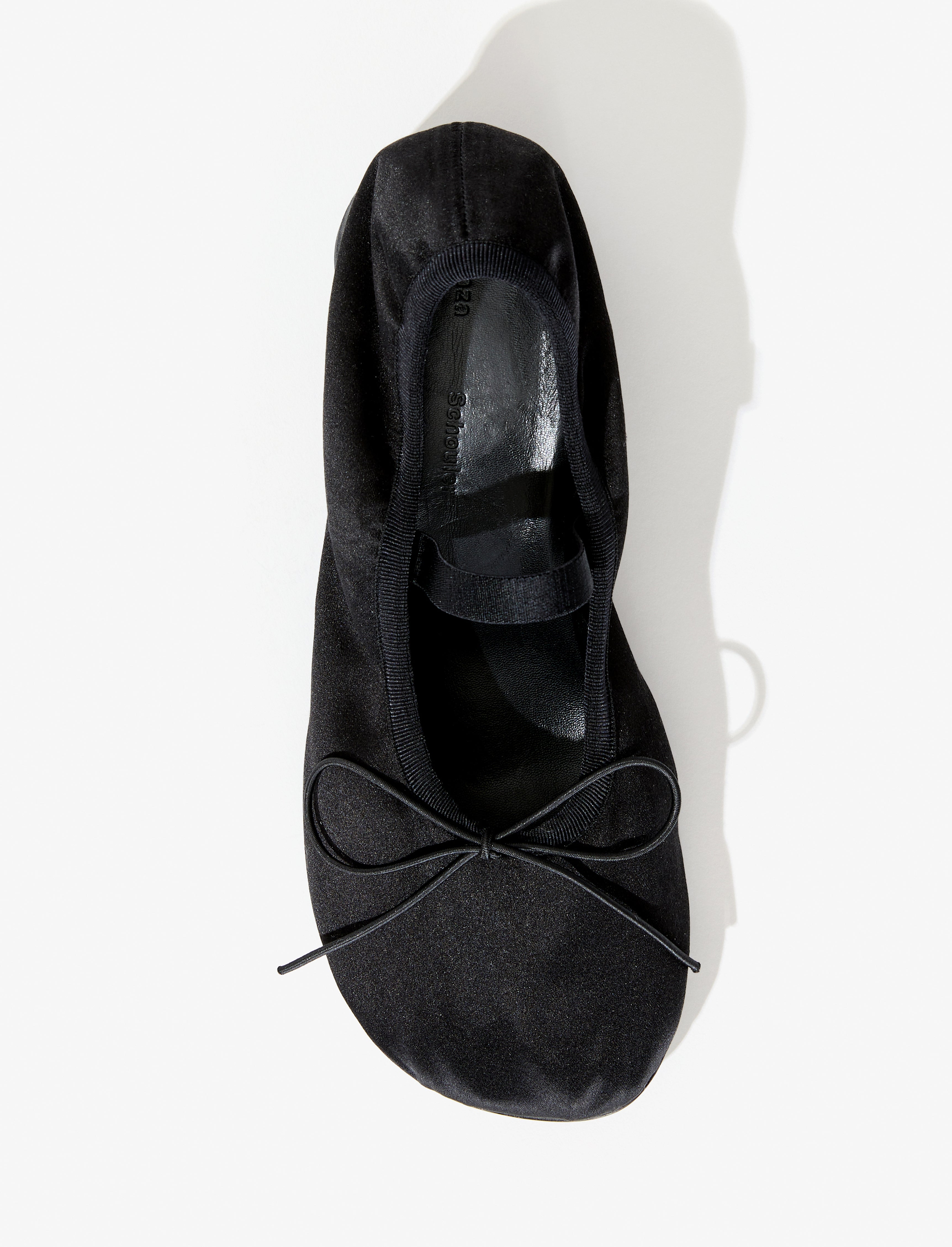 Glove Mary Jane Ballet Pumps in Satin