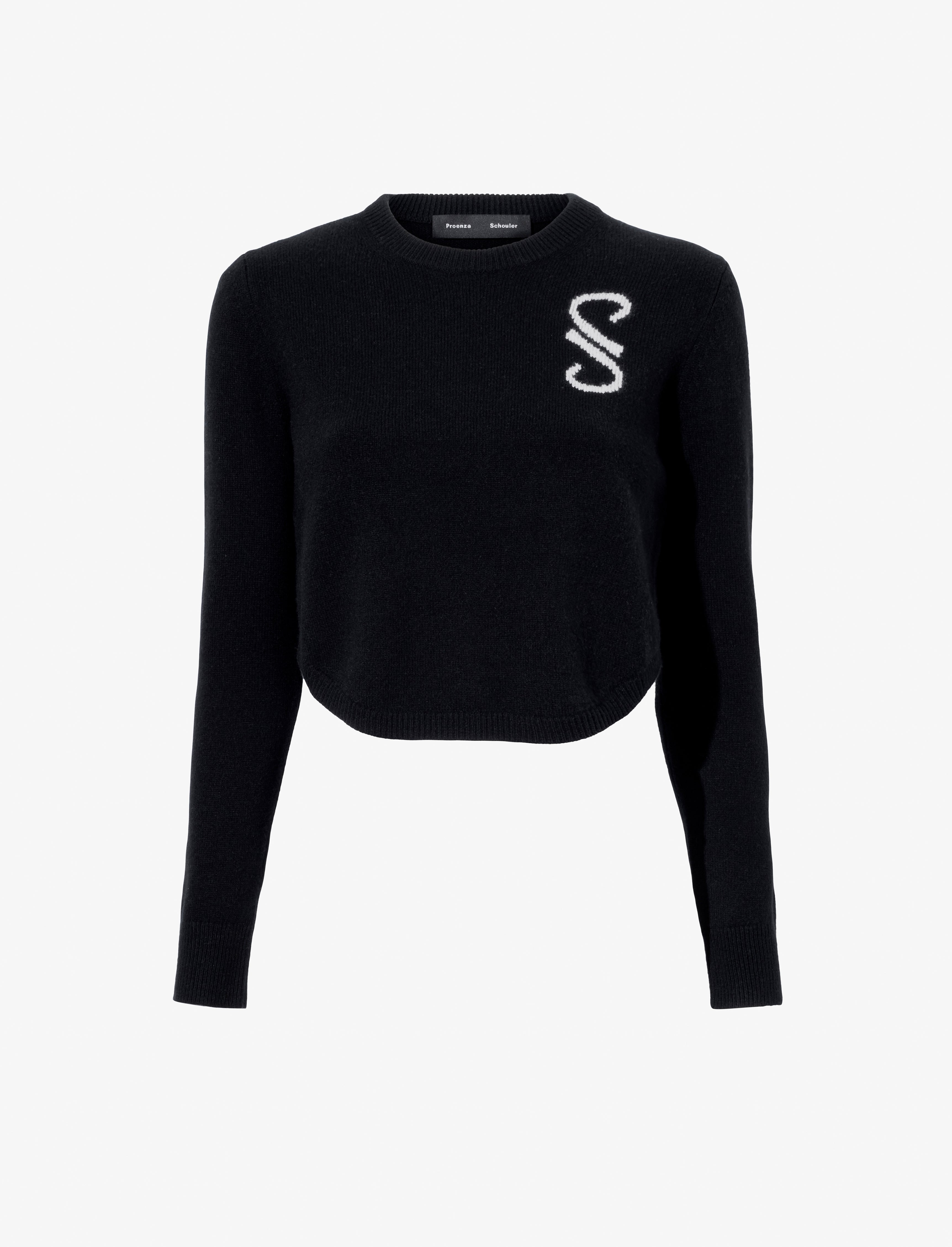 Stella Monogram Sweater in Cashmere Jacquard – Proenza Schouler