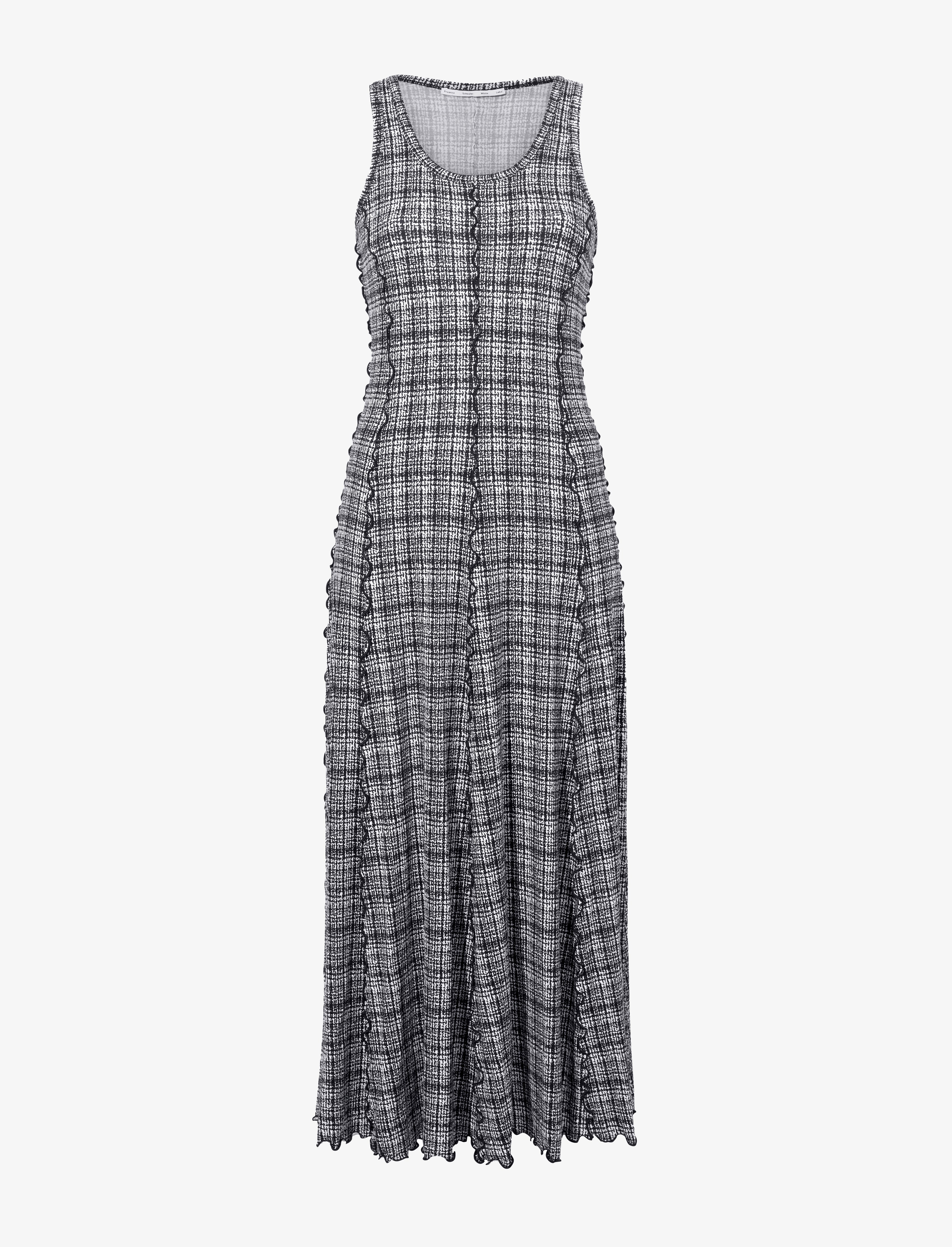 Proenza Schouler White Label Matilda Dress in Painted Grid Jersey ...