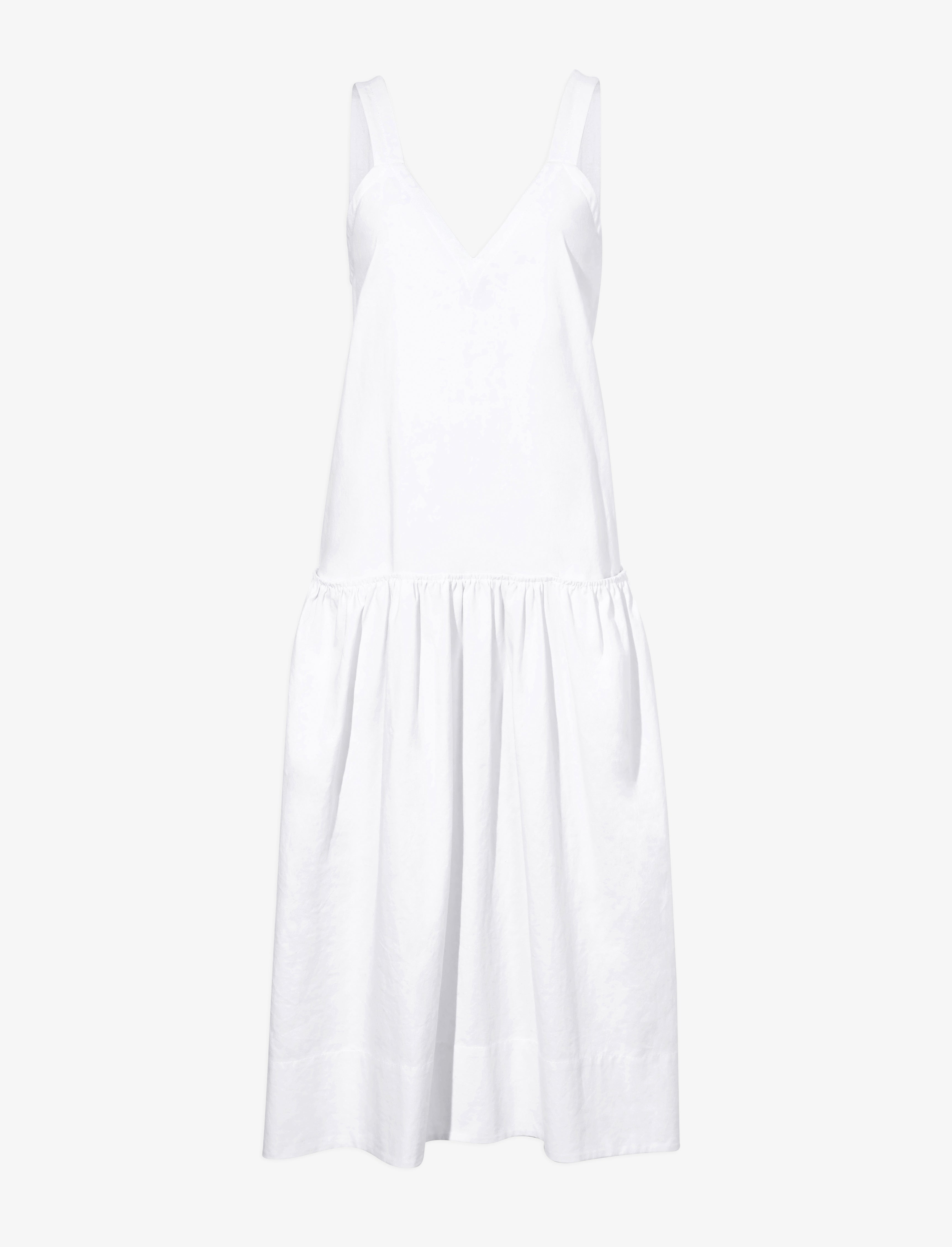 Sasha Dress in Solid Crinkle Cotton – Proenza Schouler