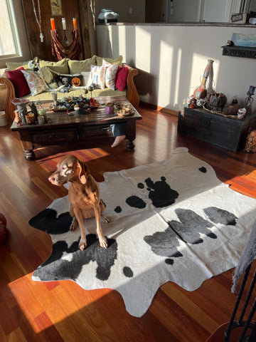 Enhance your home decor with real cowhide rugs on the wall. Unleash the power of nature's textures and patterns for a truly captivating space.