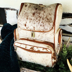 This will be seriously your favorite cowhide backpack for travel, school or even baby diaper bag, you can carry it everywhere and get nothing but compliments.