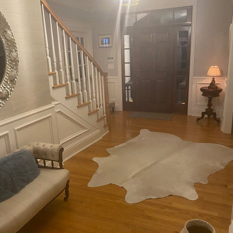 Natural cowhide rug