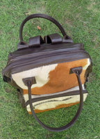 cowhide diaper backpack