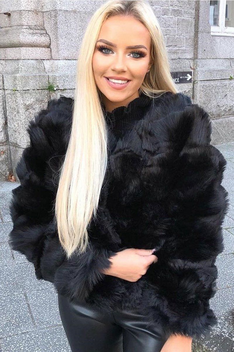 Faux fur jacket